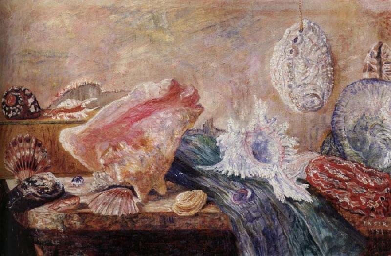 James Ensor Seashells oil painting image